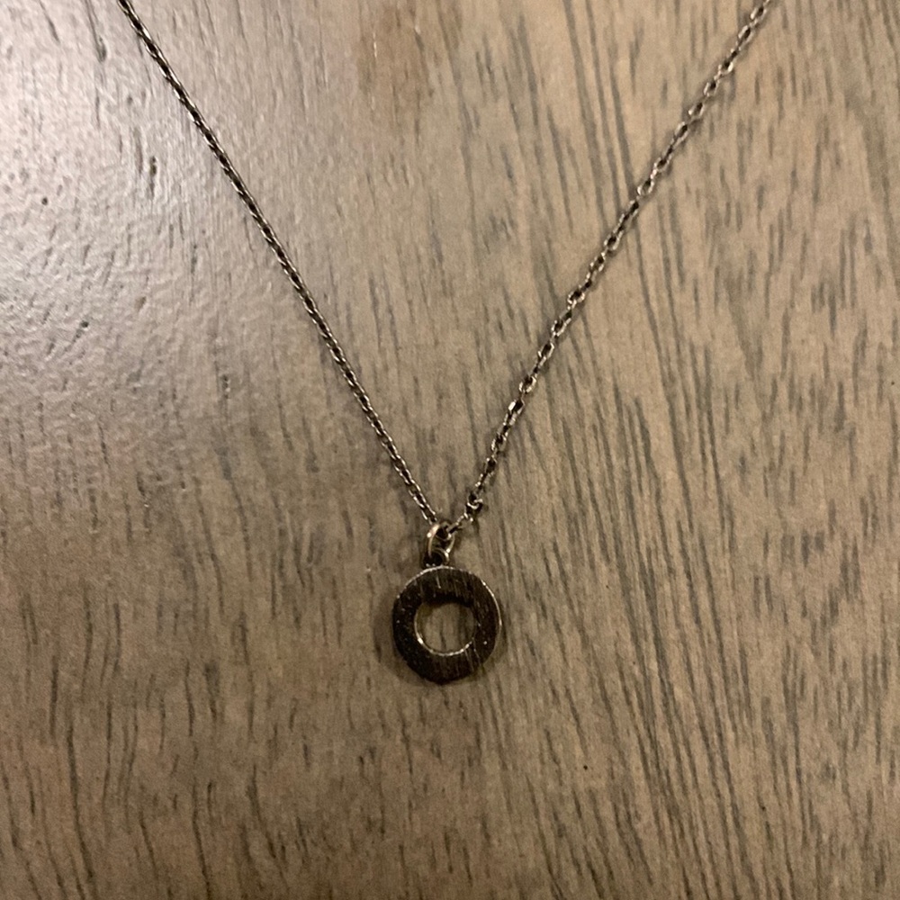 Hammered Donut Necklace